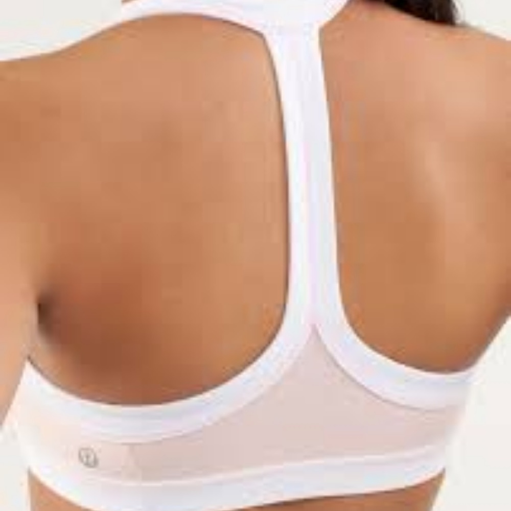 LULULEMON - NWOT Sprint Bra - Pink & White - Picture 2 of 4